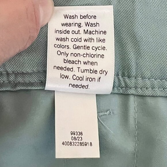 Croft & Barrow Womens Tapered Mid Rise Pants Size 18 Zapata Blue Relaxed Fit NWT - Picture 10 of 16